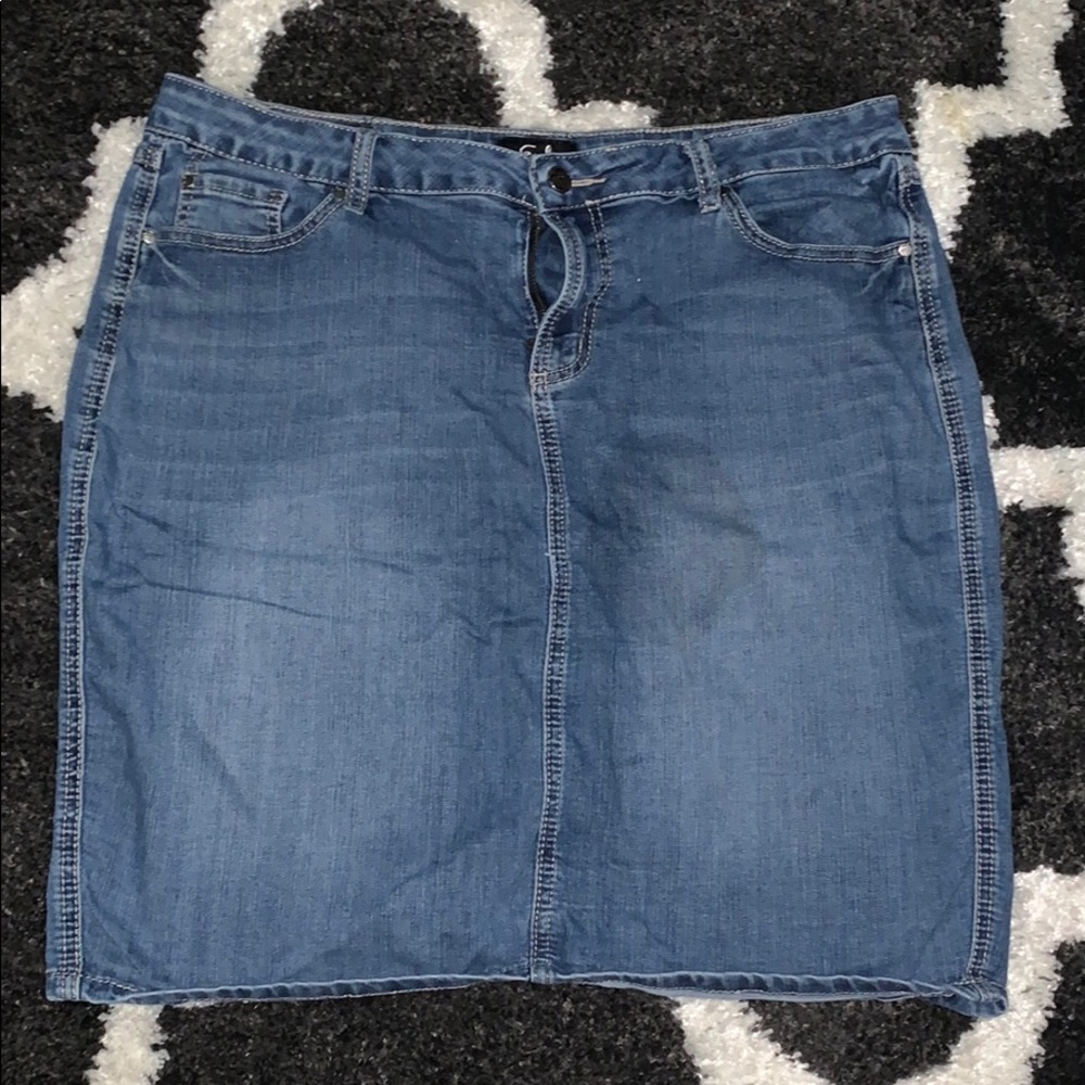 Knee length Jean skirt